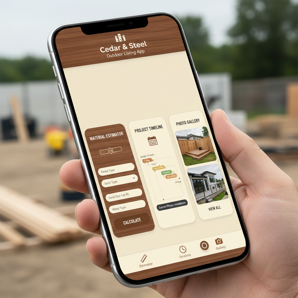 Fencing & Decks app preview