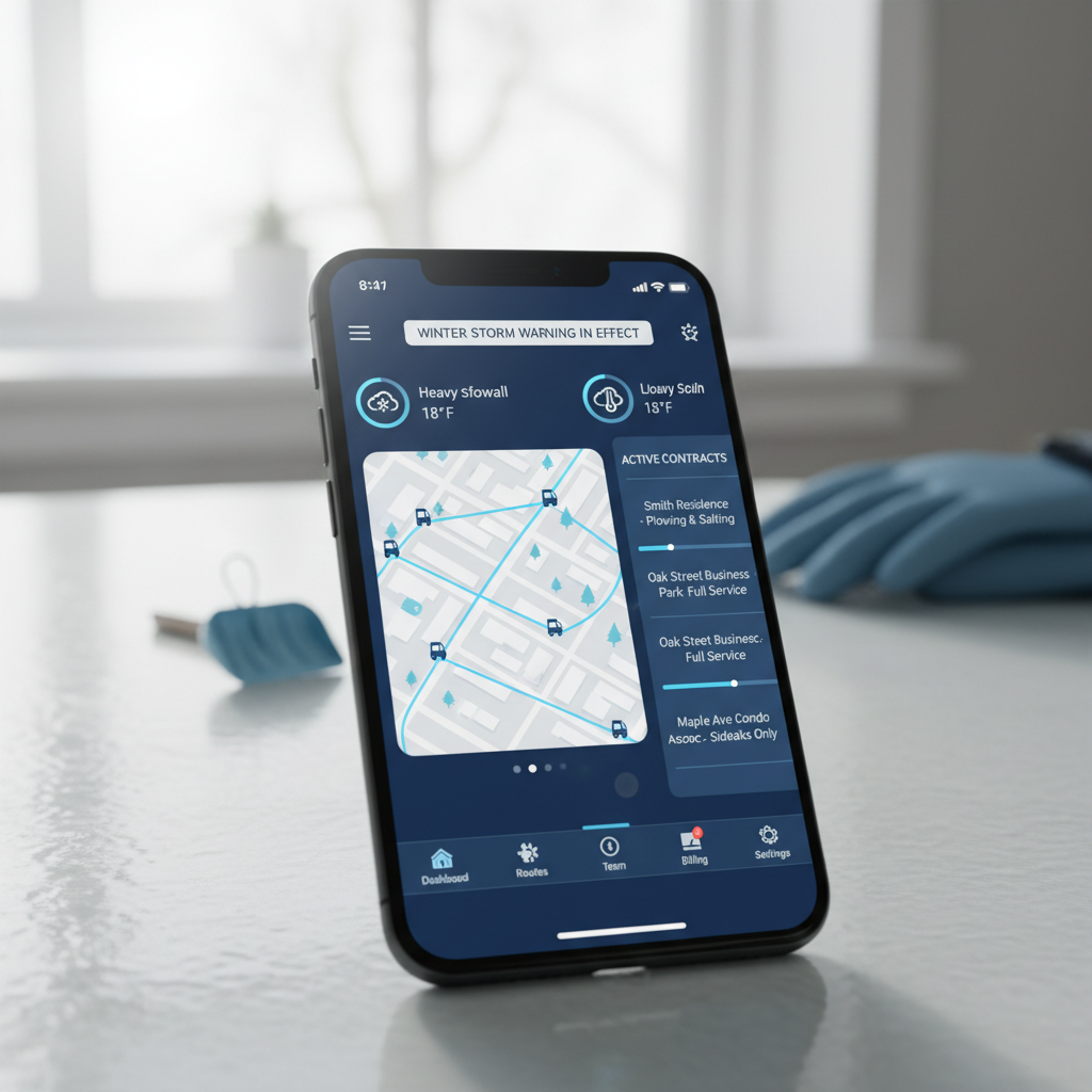 Snow Removal app preview